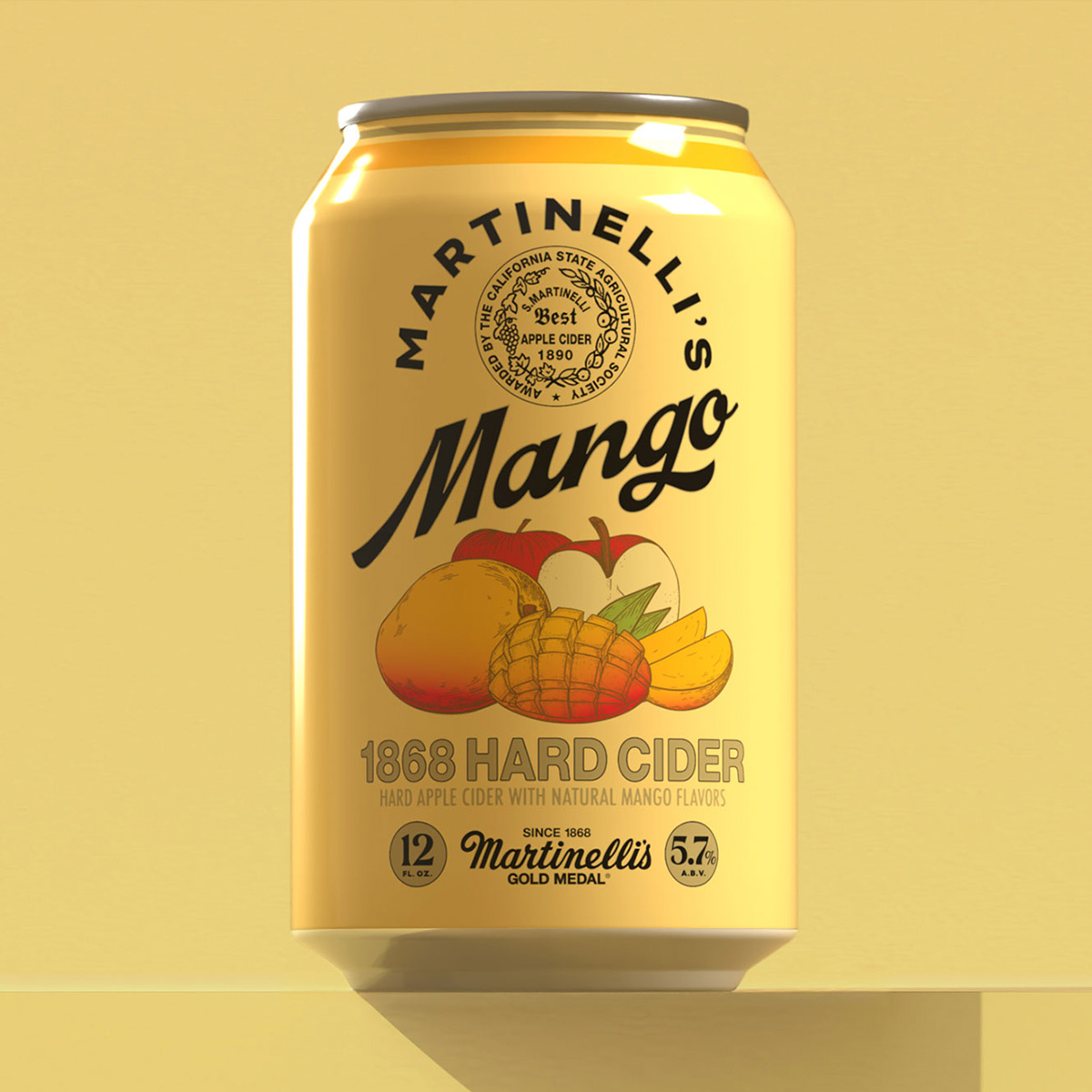 Martinelli’s 1868 Mango Hard Cider Can